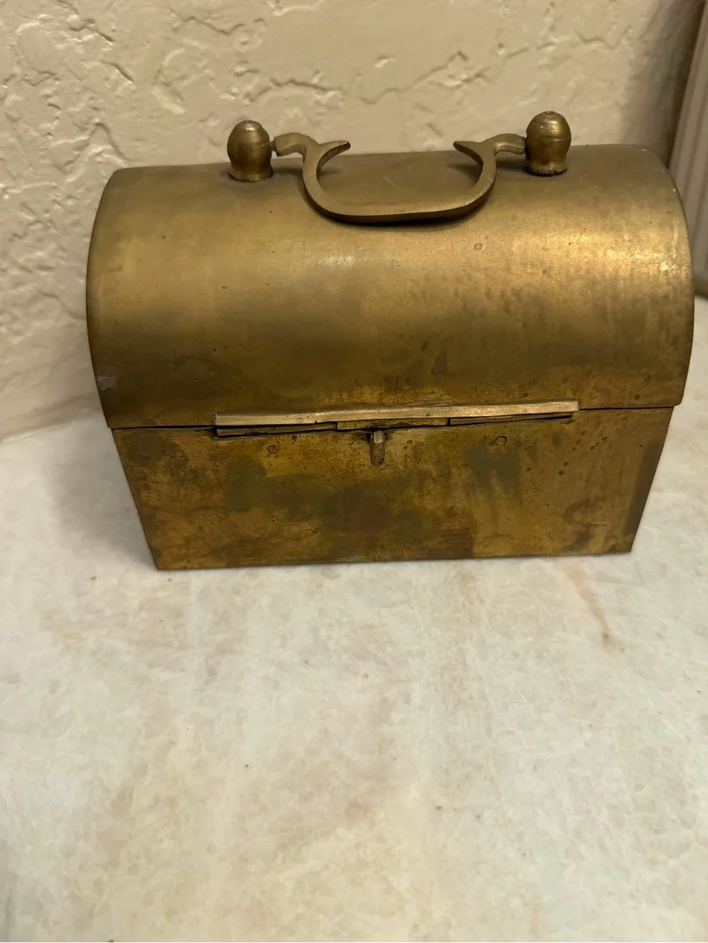 Vintage Enesco brass box 6”
